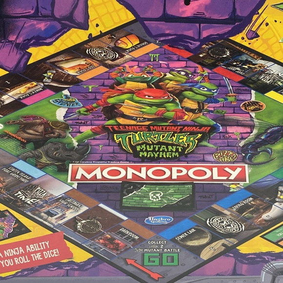 TEENAGE MUTANT NINJA TURTLES MONOPOLY - Picture 10 of 16